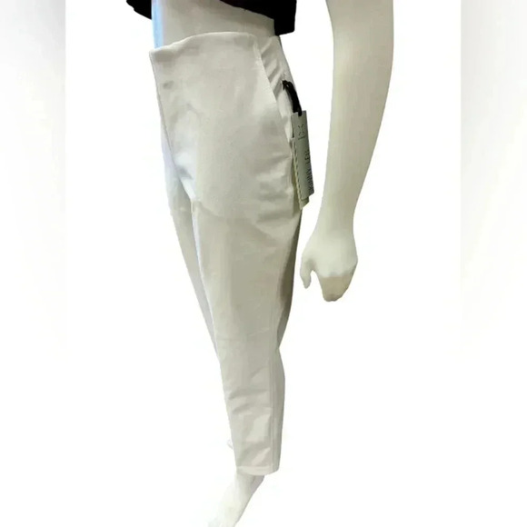 Rachel Zoe NWT Four  Way Stretch Skinny Leg Slip On White Trousers Size 6 - Picture 5 of 7